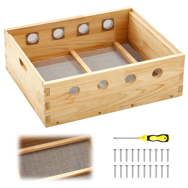 Colingmill 10 Frame Bee Hive Quilt Box Winter Not Assembled Moisture Quilt Box for Winter Preparation for Beekeepers(not Pre-Installed) - Image 1